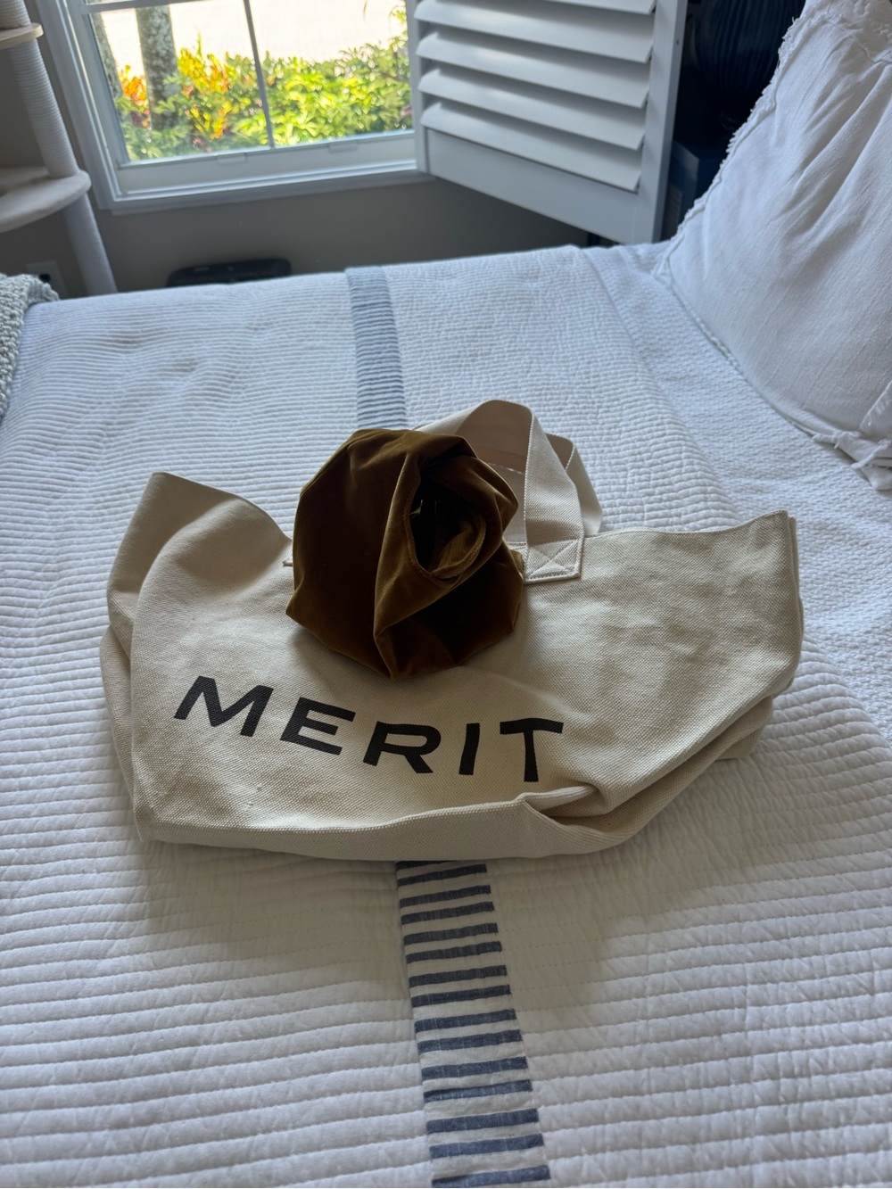 Merit Bag Bundle. 2 pieces. The everything and the makeup bag.